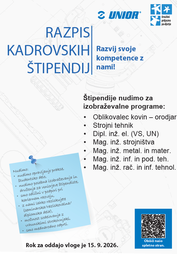 oglas kadrovske štipendije