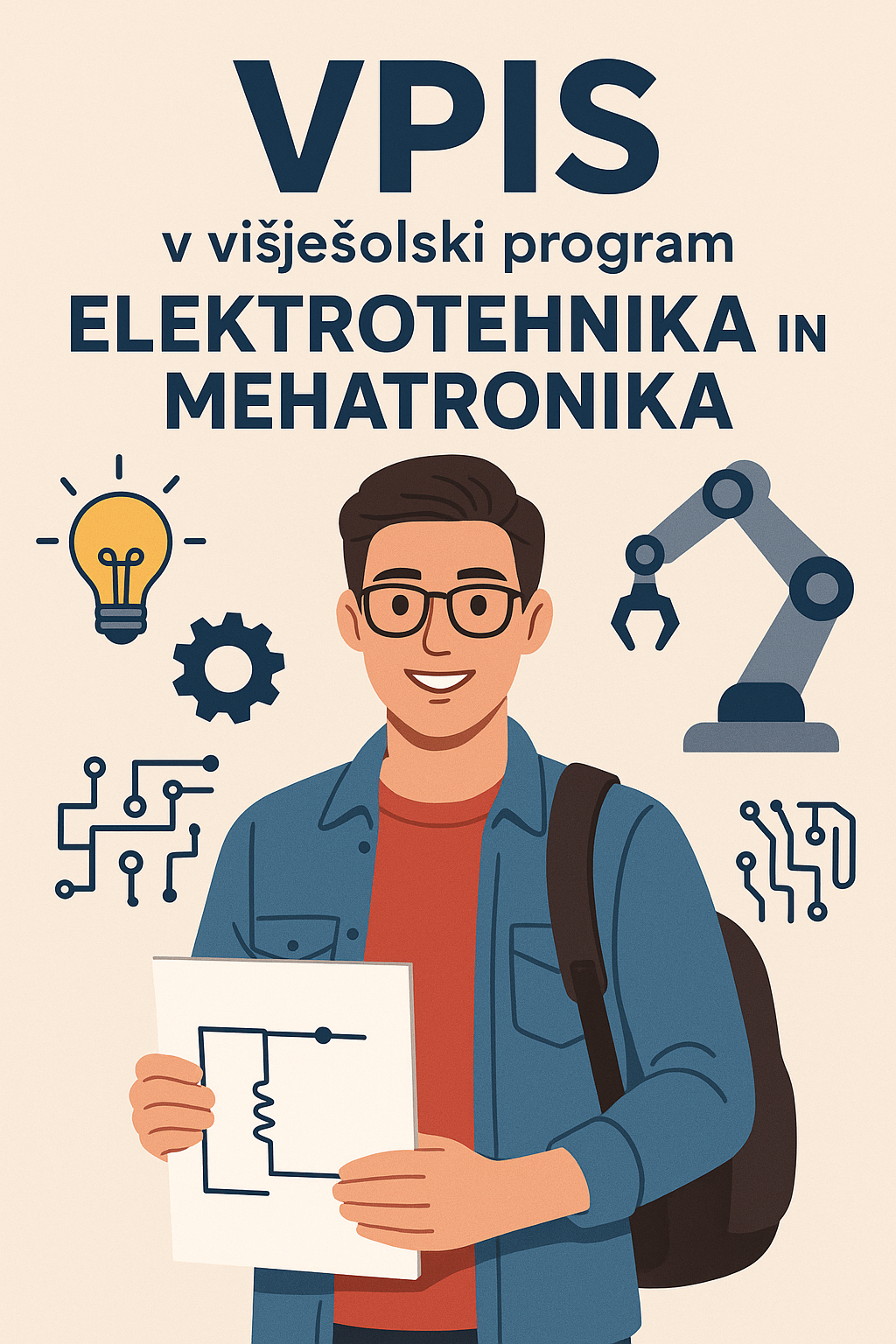 Prosta mesta za vpis v višješolska programa Elektrotehnika in Mehatronika