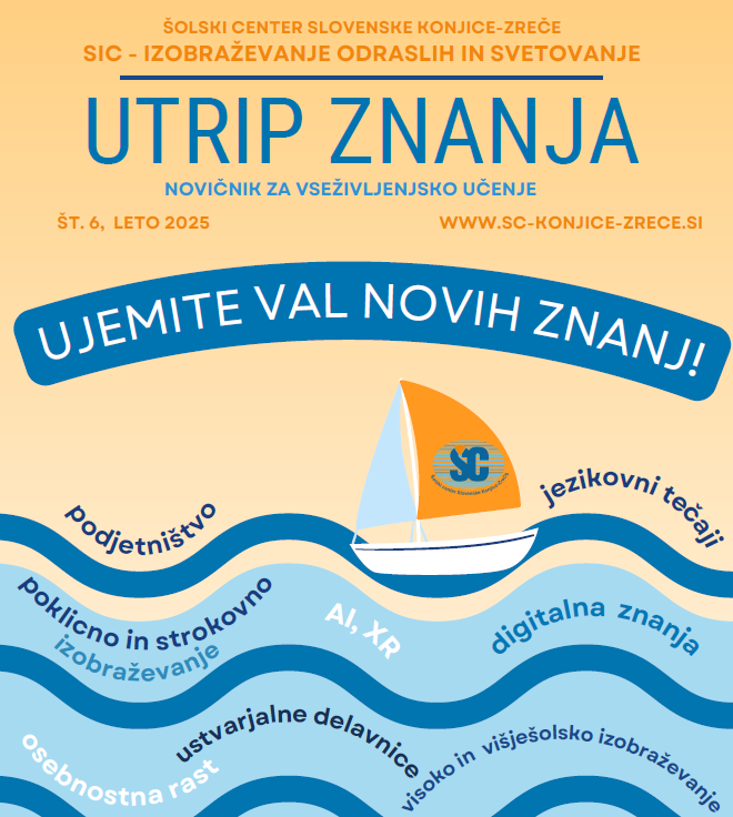 Utrip znanja, julij 2025